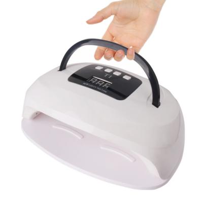 China Jinyi OEM/ODM Dual LED Gel T1 96W Multiple Timing Lightsource UV Led Nail Lamp Phototherapy Treatment Machine for Two Hands for sale