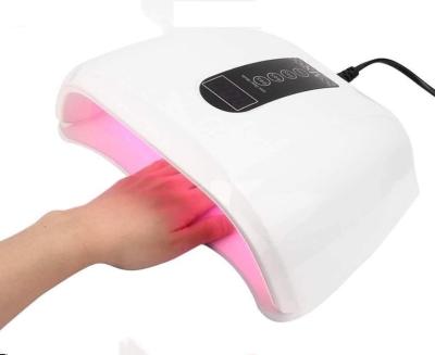 China Jinyi M8 96w Portable Painless Nail Art Uv Led Dryer Curing Lamp Rose Light High Power Fast Dry UV Large Space For Two Hands for sale