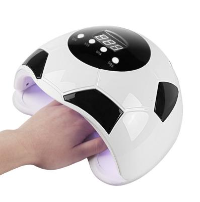 China ABS Plastic Portable Jinyi F-3 86w Induction 86w Smart Football Shape Phototherapy Machine Gel Led Lamp Nail Art Beauty Lamp Nail Dryer for sale