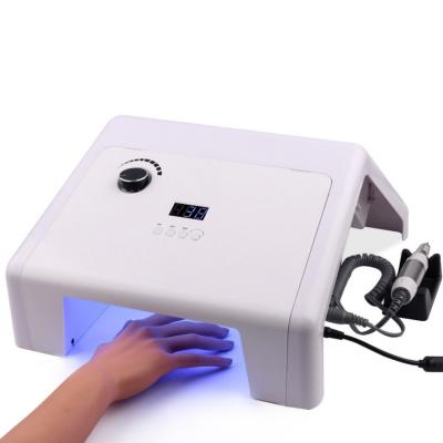 China Jinyi Portable 2021 New 3 in 1 24w 25000rpm Rechargeable Nail Dryer Durable Nail Drill&uv Led Nail Lamp&dust Collector Machine for sale