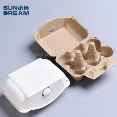 China Recyclable Paper Pulp 6pcs Degradable Paper Pulp 6pcs Egg White Yellow Brown Custom Logo Printing Paperboards for sale