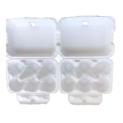 China Recyclable manufacturers selling six united molded paper pulp egg tray box tora container for sale