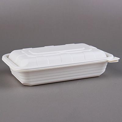 China Disposable Food Cornstarch Dividing Meal Box Disposable Biodegradable Meal Box for sale