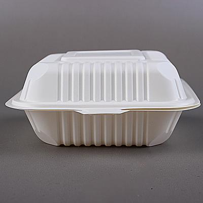 China Disposable Food Cornstarch Dividing Meal Box Disposable Biodegradable Meal Box for sale