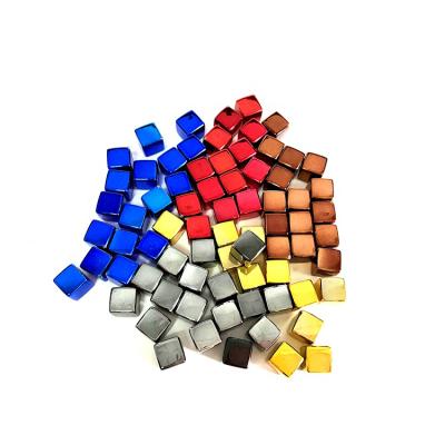 China Small plastic plastic cubes for board game colorful transparent cube for sale