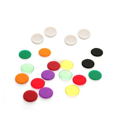 China Small Plastic Colorful Plastic Discs 23mm Plastic Round Discs For Board Game for sale