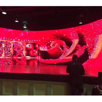 China Video display function Curved Indoor Soft Module Flexible LED Advertising Screen for sale