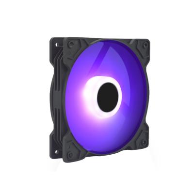 China Computer Case DC 12V Quiet 120mm RGB Case Fan Adjustable Color LED Axial Fan For PC Computer for sale