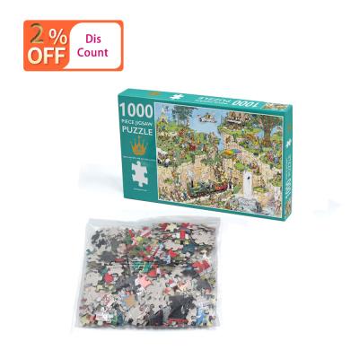 China Cartoon Toy Classic Custom Adult Gift 100000 Piece Jigsaw Paper Puzzle for sale