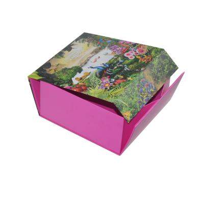 China Custom Wholesale Recyclable High Quality Magnetic Rectangle Folding Cardboard Paper Box for sale