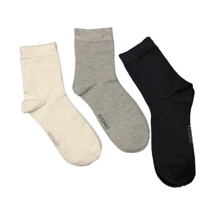 China Wholesale High Quality Viable Single Color Custom Organic Men's Crew Bamboo Socks Antibacterial For Men for sale