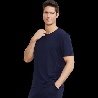 China Wholesale Custom Made Men's T-shirt Blank Designer Spandex Sportswear Pure Bamboo Breathable Fabric Breathable High Quality for sale