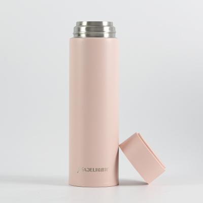 China Durable High Quality Wide Straight Double Mouth Stainless Steel Wall Vacuum Thermos Water Bottle for sale