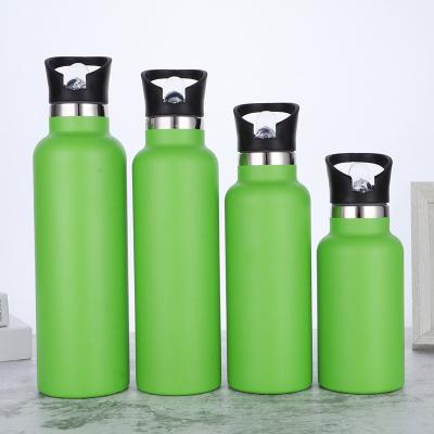 China Factory Direct Selling Viable Outdoor Sports 304 Stainless Steel Plastic Water Bottle Large Capacity Spray Thermos Cup for sale