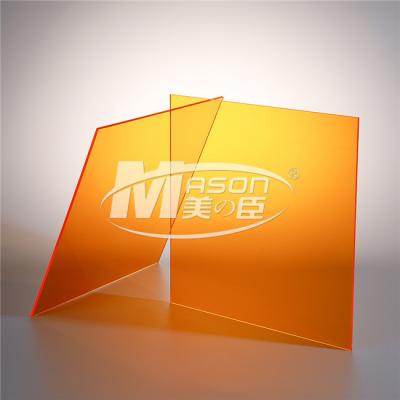 China 3mm orange Plexiglas-Blatt-Ausschnitt-acrylsauerplexiglas-Plastikbrett-Blatt-Plexiglas zu verkaufen