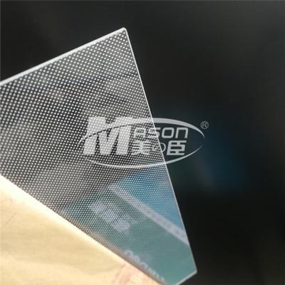 China Laser Dotting Engraving 2.0mm Acrylic Light Guide Plate For Light Box for sale