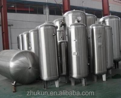 China Storage Compressed Air Compressed Air Storage Tank / Stainless Steel Air Compressor Tanks 4m3 for sale