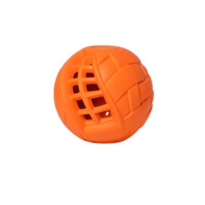 China Dogs Bite Pet Toy Small Natural Rubber Dog Ball Resistant Interactive Toy Treat Dog Throw Toy for sale