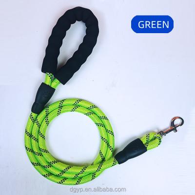 China Custom Nylon Dog Rope Quick Release Dog Leash Nylon Rope Lead With Reflective for sale