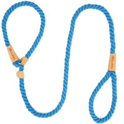 China Personalized Soft Good Quality Dog Rope Cotton Dog Leash Pet Leash Custom Slip Rope Dog Training Lead for sale