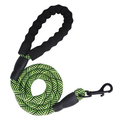 China Thoughtful Durable Nylon Lead Pet Rope Training Leash 12 To 15mm Diameter Long Dog Leash And Collar Set for sale