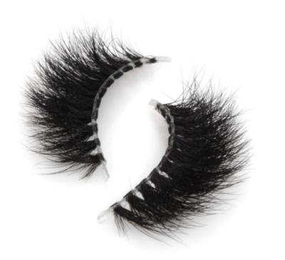 China Factory Price High Quality Clear Strip Mink Eyelashes Natural Soft Fur Lashes for sale