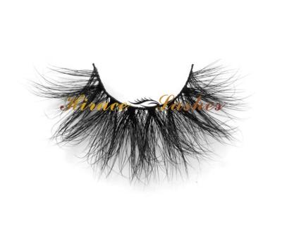 China Long Natural Soft 3D Mink Lashes 25mm Real Siberian Mink Lashes for sale