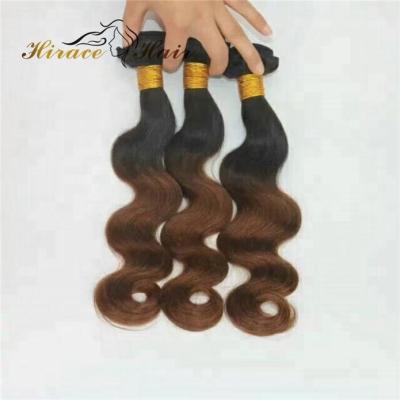 China Fluffy Body Wave Lashes Unprocessed Virgin Hair Indian Hair Ombre Remy Hair Extensions Two Color Free Shipping for sale