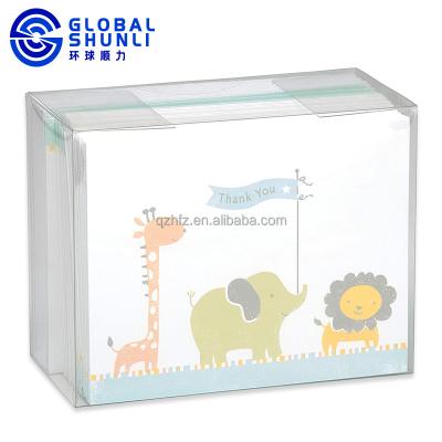 China China Custom Global Shunli Amazon Thank You Cards Newborn Baby Greeting Card With Envelopes For Wedding Birthday for sale