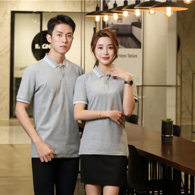 China Customized high quality anti-shrink design ice cotton fabric men's and women's shirts, team polo shirts for sale