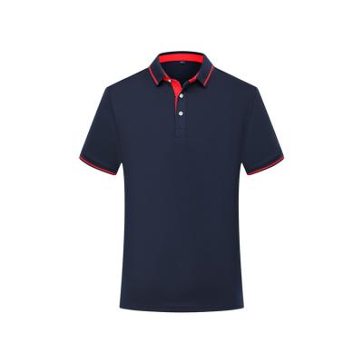 China Anti-Shrink Eco-Friendly Polyester Polo Blank T-Shirt Fitted Logo Casual Wear Mens T-shirts Soft OEM Wear Mens Polo Shirt for sale