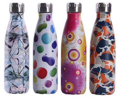 China Sustainable 18/8 Stainless Steel Cola Shape Custom Personalized Water Bottle for sale