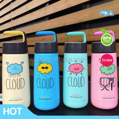 China 2016 New Office Design Time Pattern Paint Stainless Steel Baby Bottle for sale