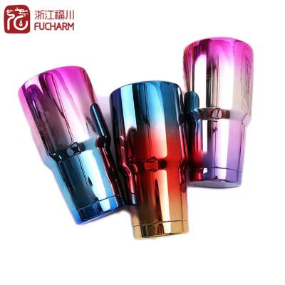 China Stocked Wholesale Lean Colorful 20oz Stainless Steel Vacuum Tumbler With Straw for sale