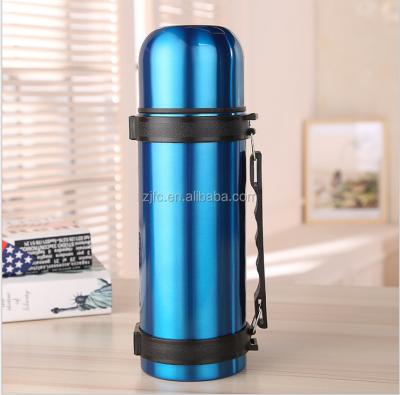 China Viable blue pearlized paint water bottle 201 1 liter stainless steel vacuum water bottle for travel for sale