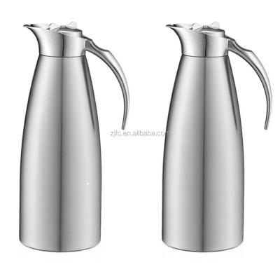 China Sustainable European Style Stainless Steel Vacuum Coffee Pot With Convenient Handle for sale