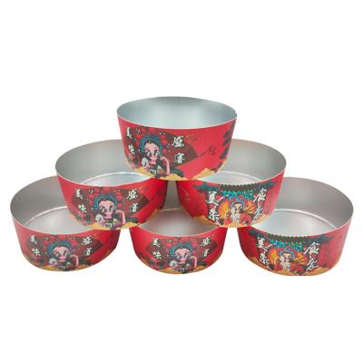 China Minimalist disposable aluminum foil food container, which can cover paper bowl and package food for sale