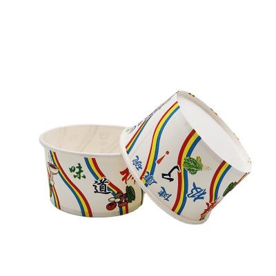 China Dispoable Disposable Takeout Circular Soup Bowl Color Packed Pattern Accept Custom Colors And Logos for sale