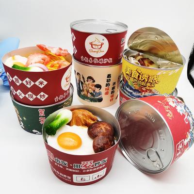 China New 500ml -2000ml Disposable Paper Bowl with Easy Open Lid and Aluminum Sealing for Disposable Soup Rice Porridge Food Vegetable Feature for sale