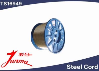 China 0.650mm Dia Golden Tyre Steel Cord For OTR Tires , 3+9*0.22w HT for sale