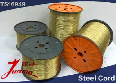 China Brass Coated High Tensile Strength Steel Cord for All Tires 0.22+6+12*0.20 HT for sale