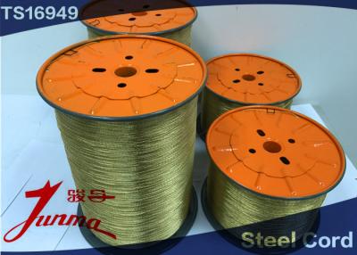 China 0.365+6*0.35 BX HT Golden Copper Coated Steel Wire / Steel Spool Wires For All Tires for sale