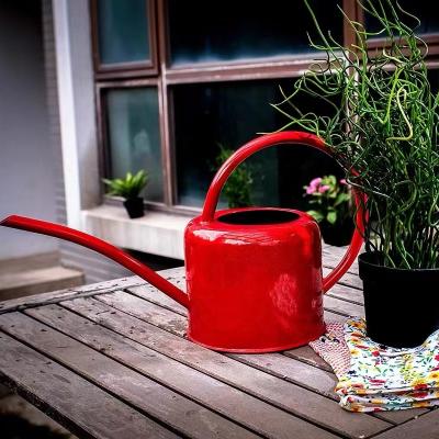 China 2022 Green Flower / Plant Power Coated Cheap Watering Flowers Tools Galvanized Metal Watering Can for sale