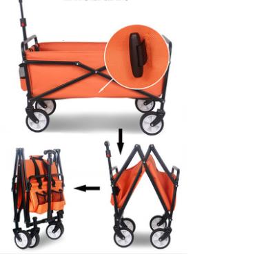 China Easy Mobile Collapsible Folding Cart Beach Outdoor Service Cart For Use Balloon Chewing Wheels for sale