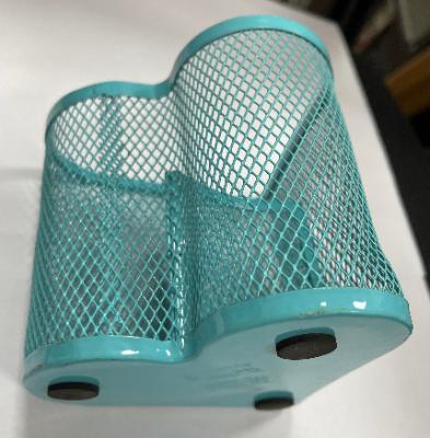 China Metal 2021 Desktop Pen Holder Mesh Desktop Organizer Iron Round Pen Holder Pencil Storage Container for Home Office Supplies for sale