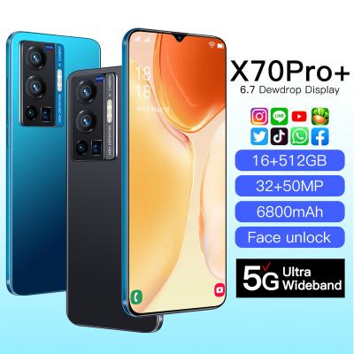 China Game X70 Pro+ 6.7 Inch Screen Mobile Phones CPU: Dimensity Camara 810 16GB+512GB 32MP+50MP, 6800Ah Dual sim Cards Smart Mobile Phone for sale