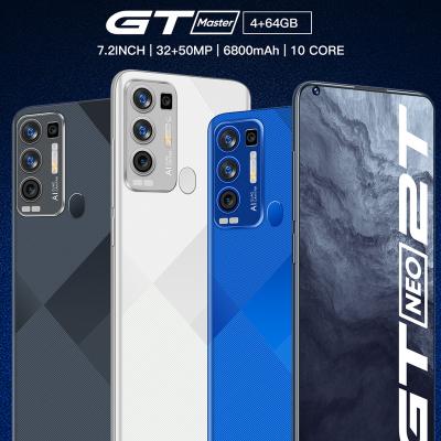 China Game GT Master 5G 7.2 Inch Screen Mobile Phones CPU: MTK6889 4GB+ Camara 64 GB 32MP+50MP, 6800Ah Battery Dual sim Cards Smartphones for sale