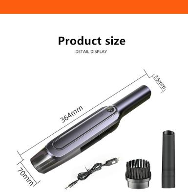 China 2021 Sports 12V High Suction Cordless Car Vacuum Cleaner Wet Dry Cordless Auto Rechargeable Portable Car Vacuum Cleaner for sale