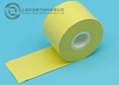 China Yellow Flame Retardant Self Fusing Silicone Tape 25kv Maximum Voltage 5cm Width for sale