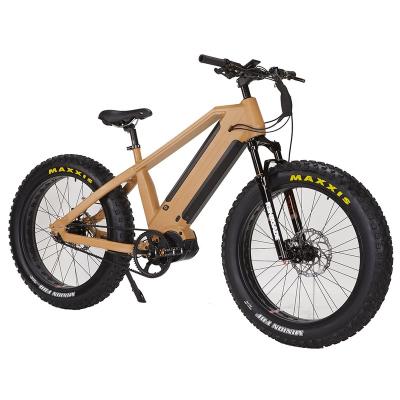 China Luxury fat tire ebike 48V 1000W Bafang mid drive gates belt chasing electric bike bicycle for sale